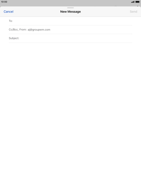 Press To and key in the first letters of the recipient's name. Press To and key in the first letters of the recipient's name.