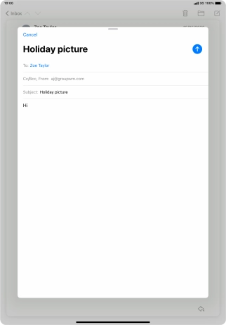 Press and hold the text input field until a pop-up menu is displayed.