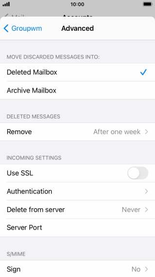 Press Authentication.