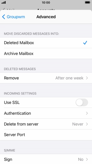 Press Authentication.