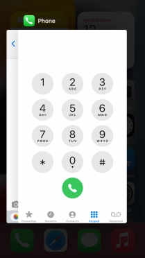 Slide upwards on the required application to end it. Slide upwards on the required application to end it.