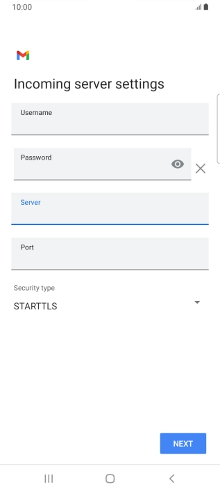 Press the field below 