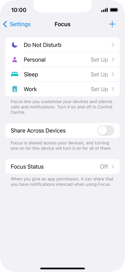 Press Do Not Disturb.