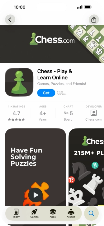 Press Get and follow the instructions on the screen to install the app. Press Get and follow the instructions on the screen to install the app.