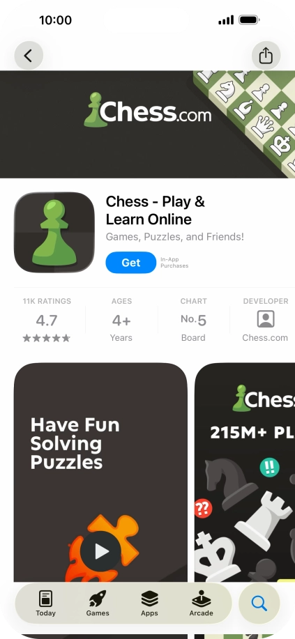 Press Get and follow the instructions on the screen to install the app. Press Get and follow the instructions on the screen to install the app.