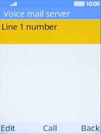 Press the Left selection key.