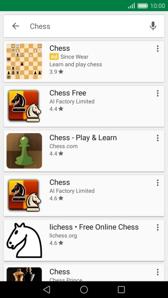 Press the required app.