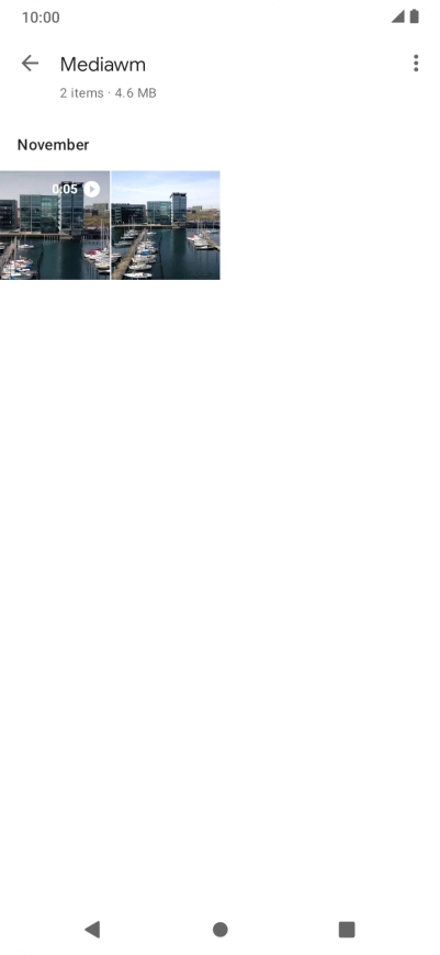 Press and hold any picture or video.