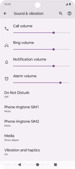 Press Phone ringtone (SIM).