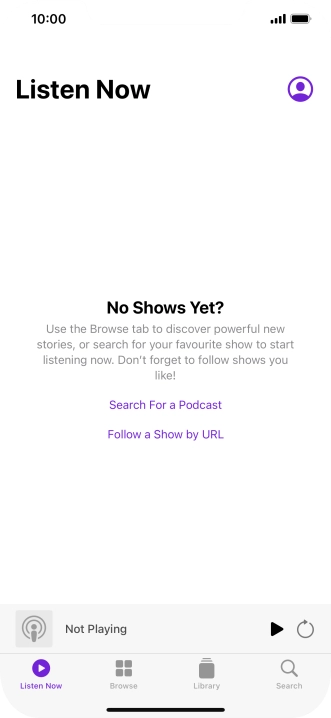 Slide your finger upwards starting from the bottom of the screen to return to the home screen.