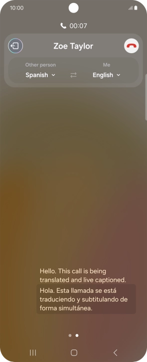 Press the drop down lists to select the required languages.