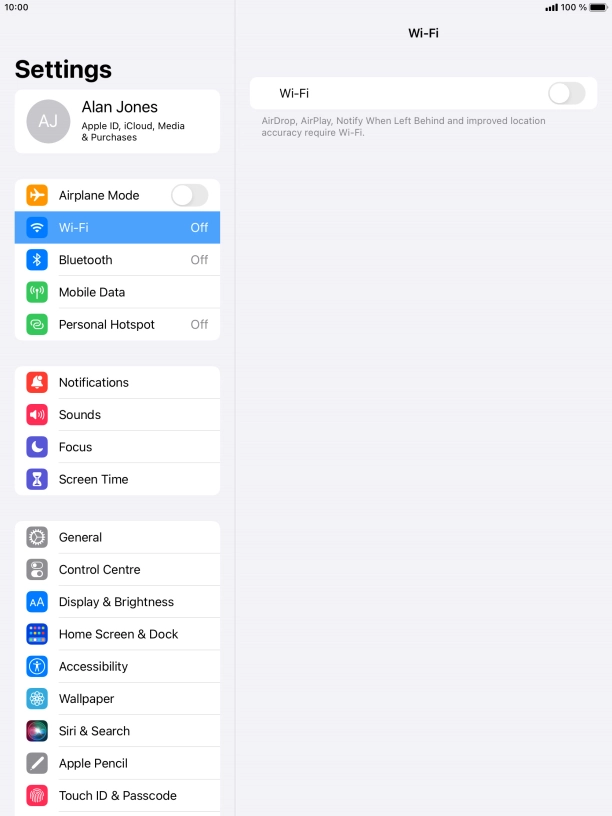 Press the indicator next to Press the indicator next to