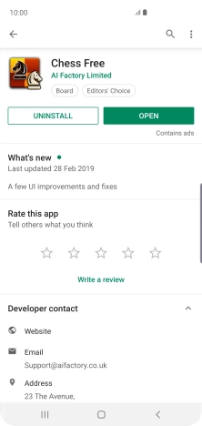 Press UNINSTALL. Press UNINSTALL.