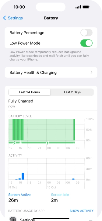 Slide your finger upwards starting from the bottom of the screen to return to the home screen.