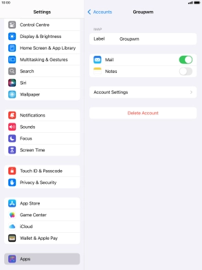Press Account Settings.
