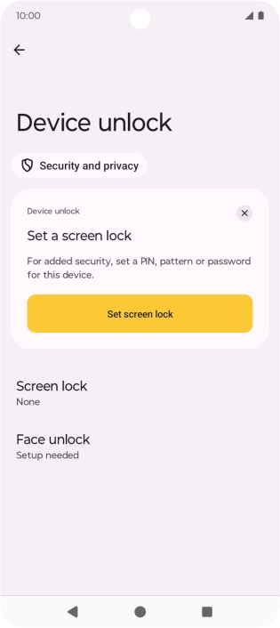 Press the Home key to return to the home screen.