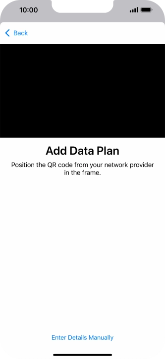 Place the QR code you've received inside the phone camera frame to scan the code.