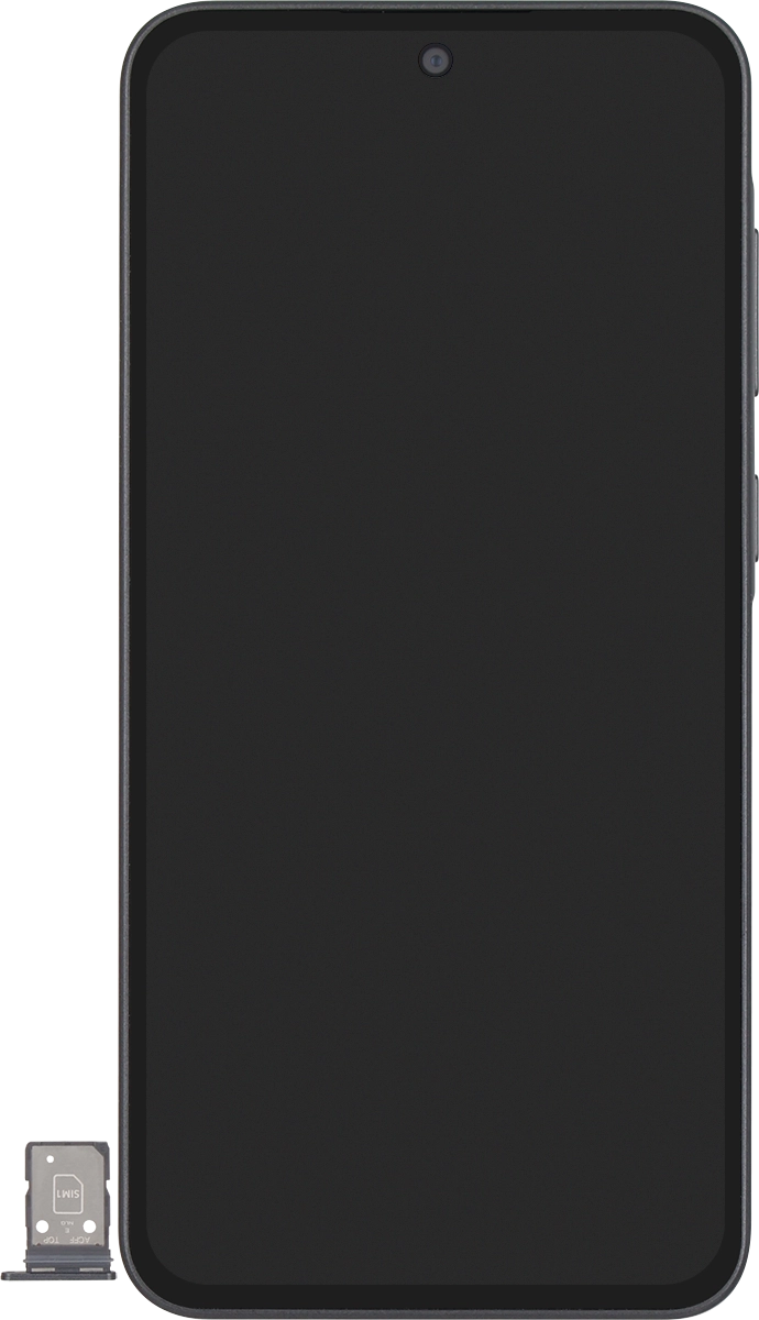 Turn your SIM as illustrated in the SIM holder and place it in the SIM holder.