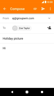 Press the attachment icon.