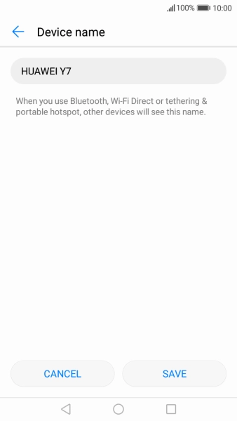 Key in the required Wi-Fi hotspot name and press SAVE.