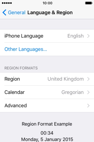 Press iPhone Language. Press iPhone Language.