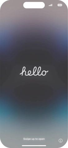 Slide your finger upwards starting from the bottom of the screen.