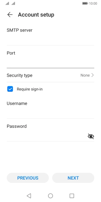 Press Security type.