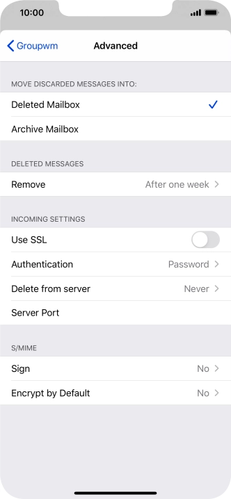 Press Authentication.