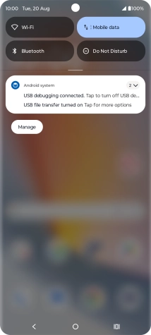 Press the drop down list.