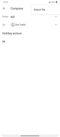 Press Attach file and go to the required folder.