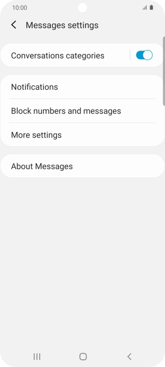 Press More settings.