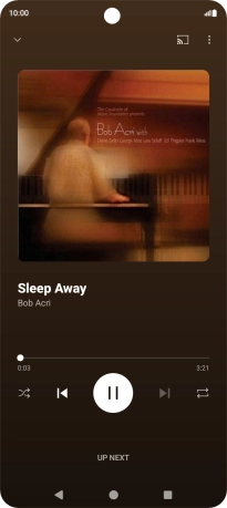 Press arrow right to go to the next audio file.