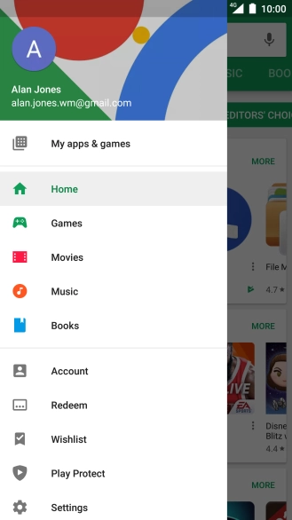 Press My apps & games.