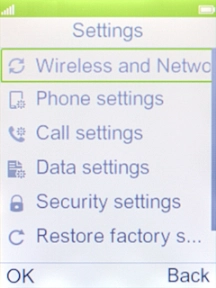 Select Data settings.