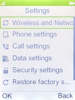 Select Data settings.