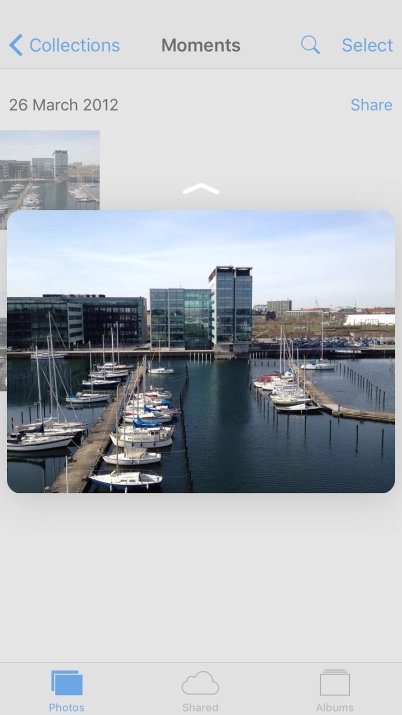 Drag the picture upwards.