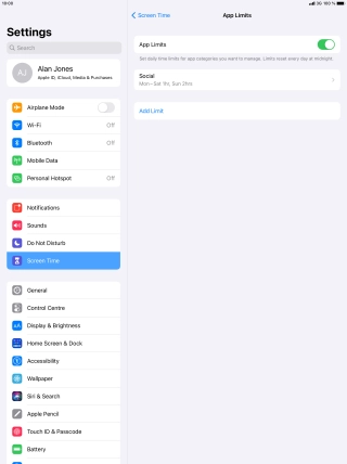 Press the required category.
