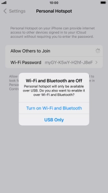 If Wi-Fi is turned off, press Turn on Wi-Fi and Bluetooth.