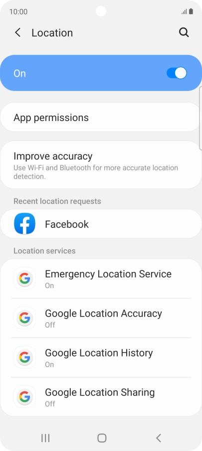 Press App permissions. Press App permissions.