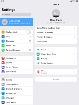 Press the Home key to return to the home screen.