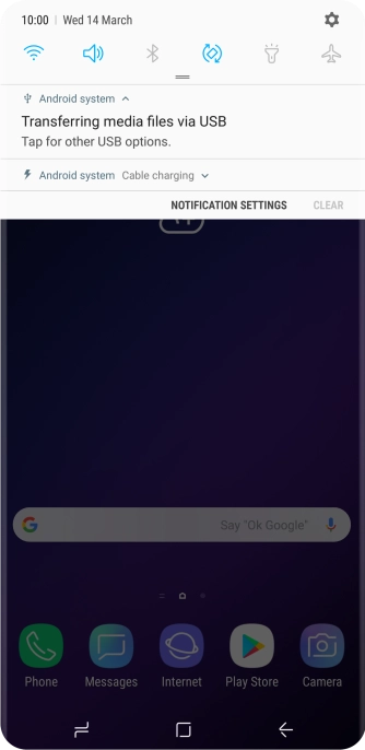 Press Tap for other USB options.. Press Tap for other USB options..