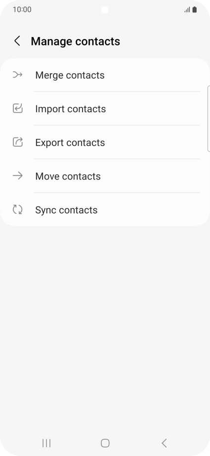 Press Import contacts.