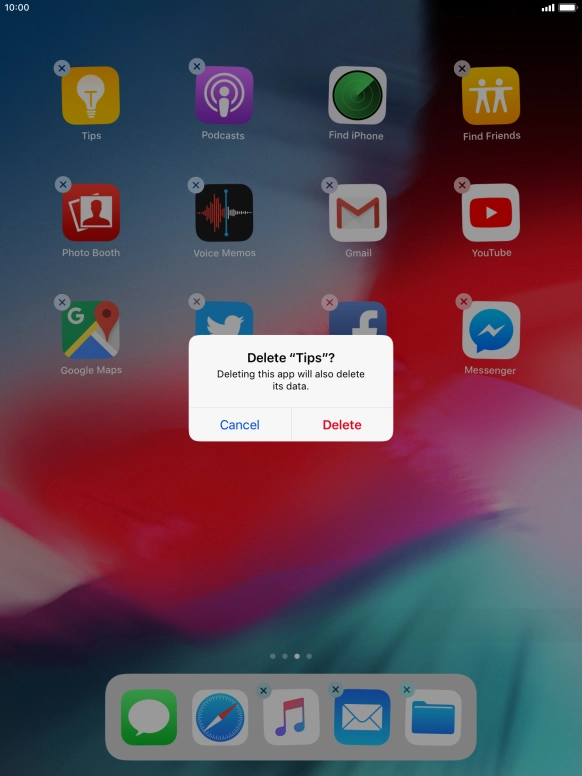 Press Delete. Press Delete.