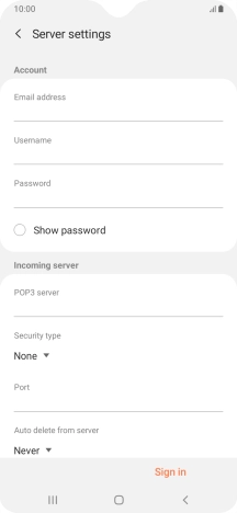 Press the field below 