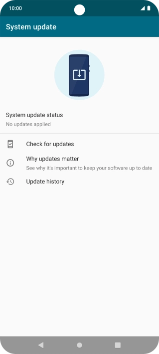 Press Check for updates. If a new software version is available, it's displayed. Follow the instructions on the screen to update the phone software.