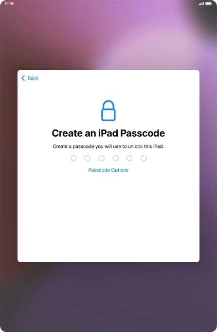 Press Passcode Options. Press Passcode Options.