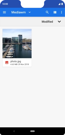 Press the required file.
