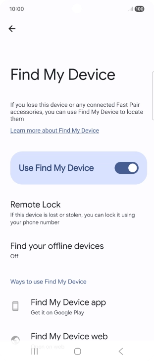Press the Home key to return to the home screen.