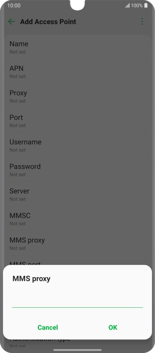 Key in 10.202.002.060 and press OK.