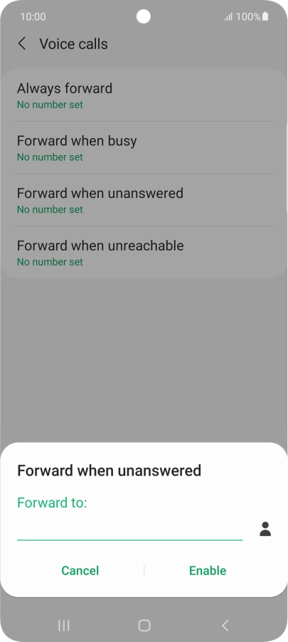 Key in +61414121121 and press Enable.